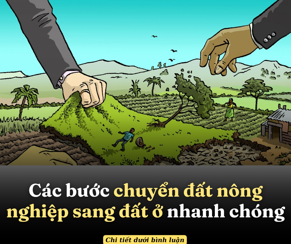 Quy trình chuyển đất nông nghiệp sang đất ở?