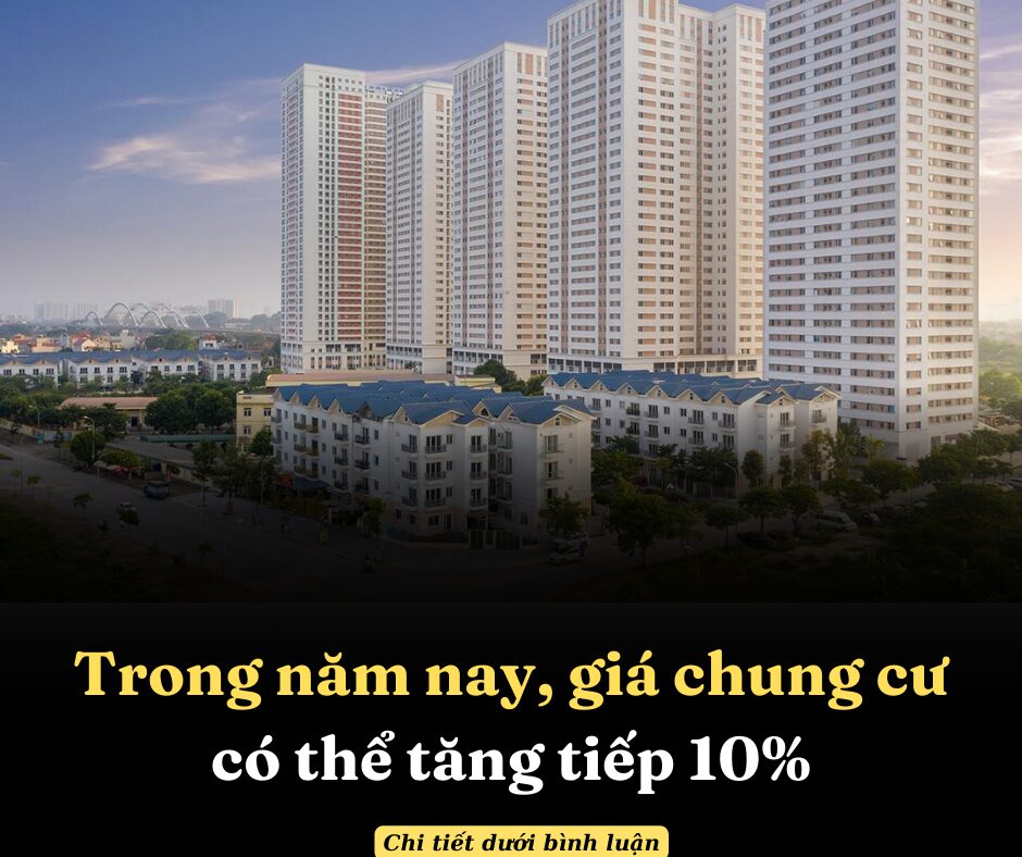 Chuyên gia: Trong năm nay, giá chung cư có thể tăng tiếp 10%