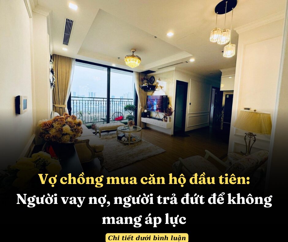 Vợ chồng mua căn hộ đầu tiên: Người vay nợ, người trả đứt 4,2 tỷ và nói không với “có nhiều tiền vẫn ở nhà thuê”