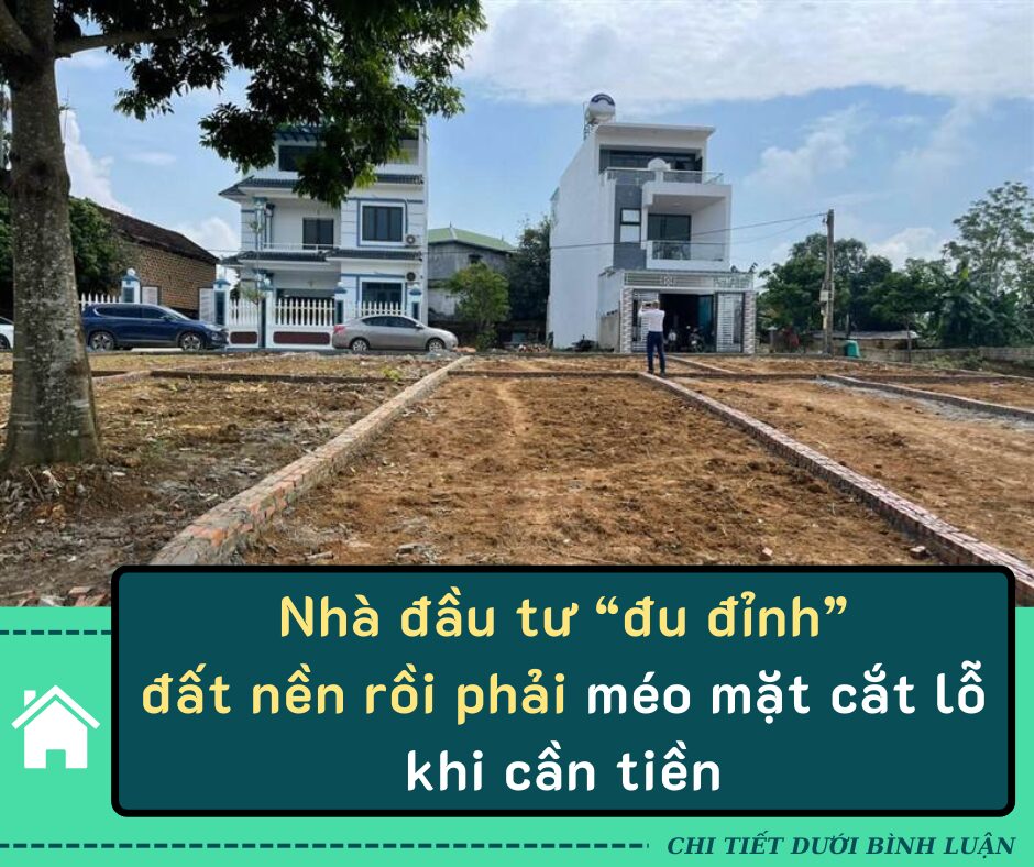 “Nhiều nhà đầu tư “đu đỉnh” đất nền rồi méo mặt phải cắt lỗ khi cần tiền”