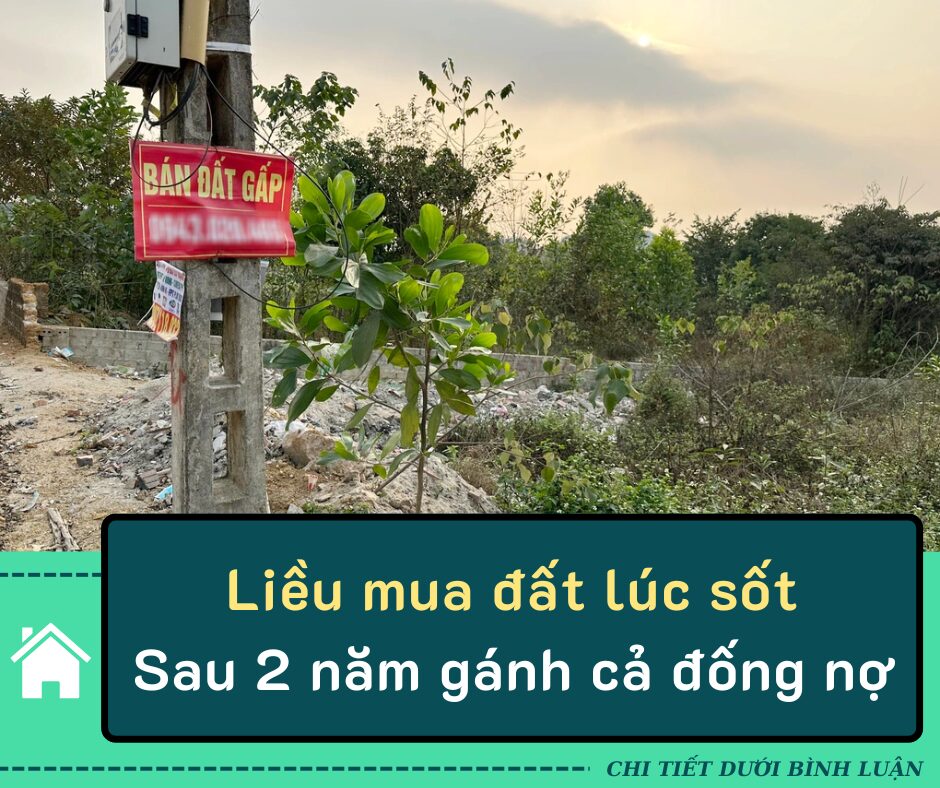 Liều mua đất lúc sốt, sau 2 năm gánh cả đống nợ