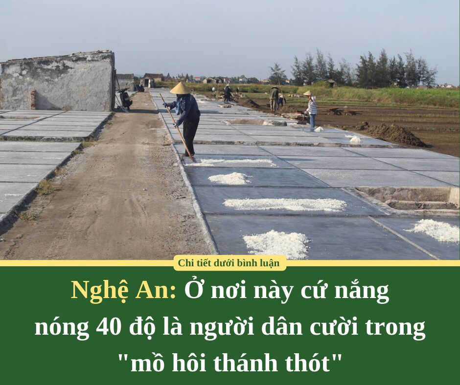 Ở nơi này của Nghệ An cứ nắng nóng 40 độ là người dân cười trong “mồ hôi thánh thót”