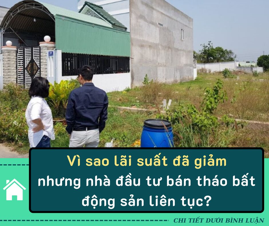 Vì sao lãi suất đã giảm nhưng nhà đầu tư bán tháo bất động sản liên tục?